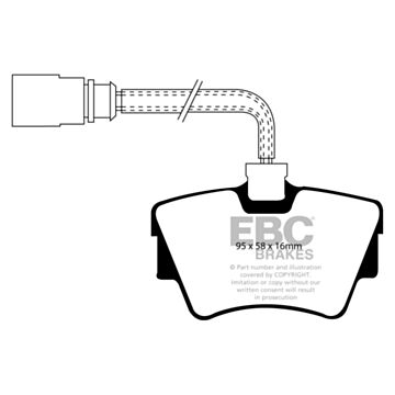 EBC Brakes DPC Vanbrake Brake Pads (Rear, DPC1285)