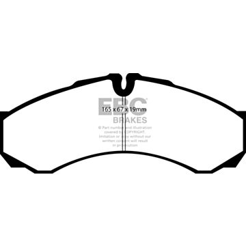 EBC Brakes DPC Vanbrake Brake Pads (Front/Rear, DPC1294)