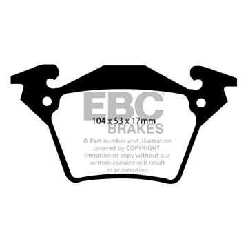 EBC Brakes DPC Vanbrake Brake Pads (Rear, DPC1343)