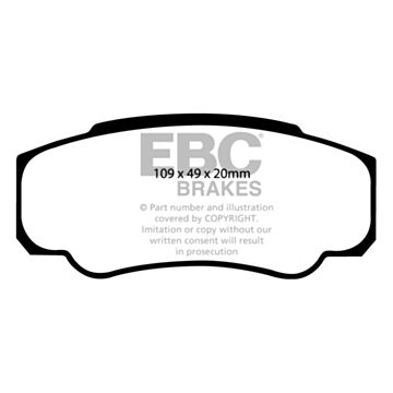 EBC Brakes DPC Vanbrake Brake Pads (Rear, DPC1378)