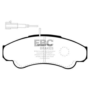 EBC Brakes DPC Vanbrake Brake Pads (Front, DPC1379)