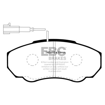 EBC Brakes DPC Vanbrake Brake Pads (Front, DPC1380)