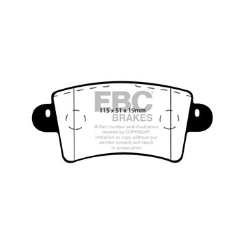 EBC Brakes DPC Vanbrake Brake Pads (Rear, DPC1385)