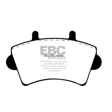 EBC Brakes DPC Vanbrake Brake Pads (Front, DPC1386)