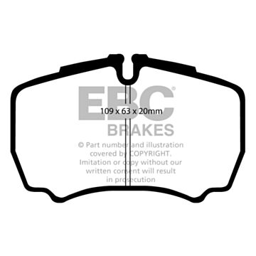 EBC Brakes DPC Vanbrake Brake Pads (Rear, DPC1440)