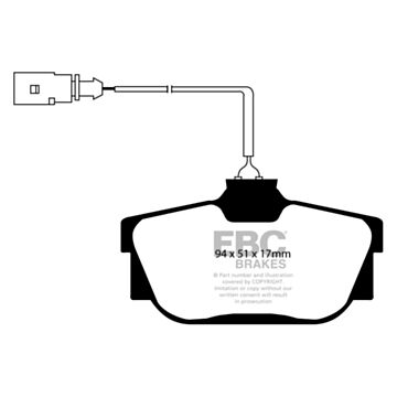EBC Brakes DPC Vanbrake Brake Pads (Rear, DPC1445)
