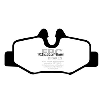EBC Brakes DPC Vanbrake Brake Pads (Rear, DPC1554)