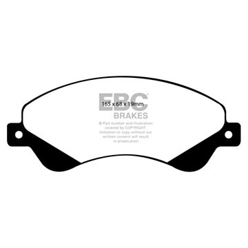 EBC Brakes DPC Vanbrake Brake Pads (Front, DPC1916)