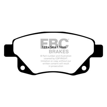 EBC Brakes DPC Vanbrake Brake Pads (Rear, DPC1918)