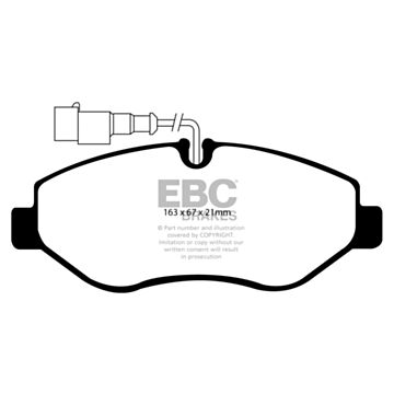 EBC Brakes DPC Vanbrake Brake Pads (Front, DPC1956)