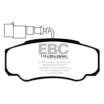 EBC Brakes DPC Vanbrake Brake Pads (Rear, DPC1957)