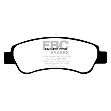 EBC Brakes DPC Vanbrake Brake Pads (Rear, DPC1974)