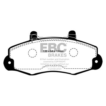 EBC Brakes DPC Vanbrake Brake Pads (Front, DPC918/2)