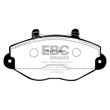 EBC Brakes DPC Vanbrake Brake Pads (Front, DPC920/2)