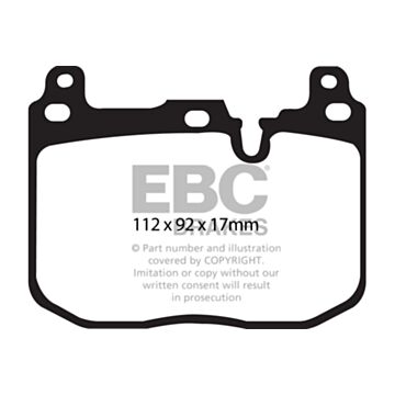 EBC Brakes RP-1  Full Race Front Brake Pads (DP82130RP1)