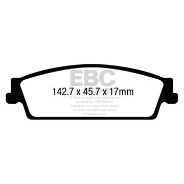 EBC Brakes Yellowstuff Brake Pads (Rear, DP43022R)