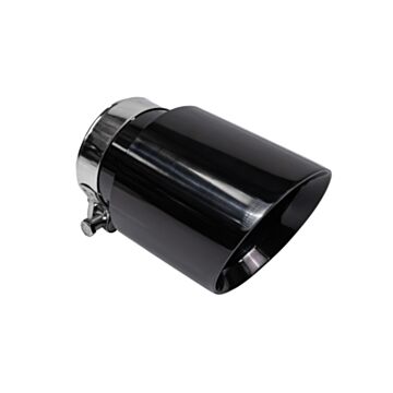 TurboWorks Izpūtēja Uzgalis 90mm  - Black Chrome