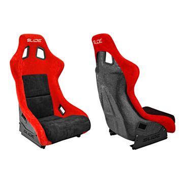 Slide Premium Black & Red Glitter Seat