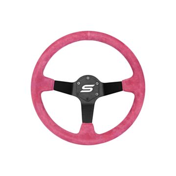 Slide Suede Steering Wheel - Pink