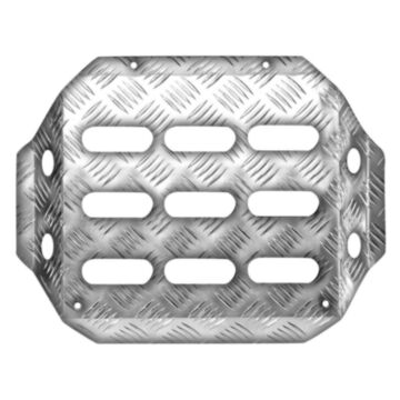 OMP Co-driver's Footrest - Knurled Aluminium 