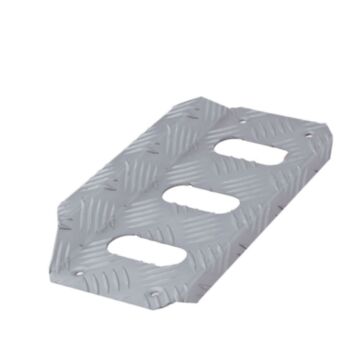 OMP Driver's Left Footrest - Knurled Aluminium