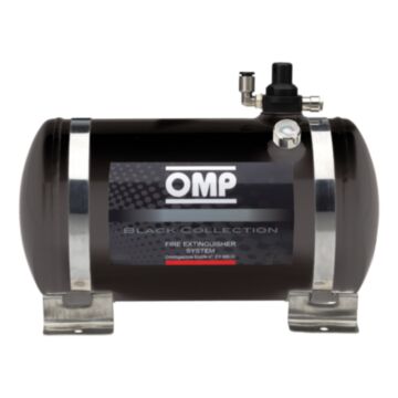 OMP Black Collection Electrical Steel Bottle Fire Extingusher System - 4.25 Liters