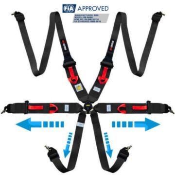 RRS R6 XL 6 Point FIA Harnesses