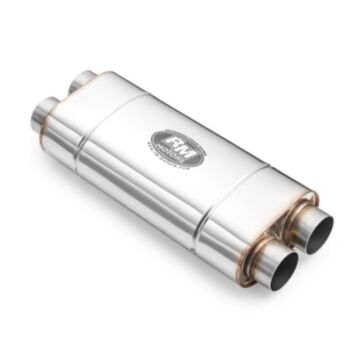 RM Motors Universālais klusinātājs 2 x 63mm