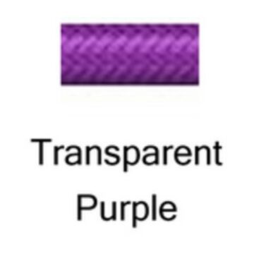 HEL Performance -3 Stainless Steel Braided PTFE Hose, Transparent Purple